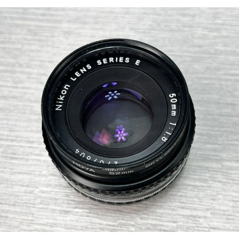 Nikon Lens Series E 50mm 1:1.8 Lens / Hoya 52mm skylight (18) / case